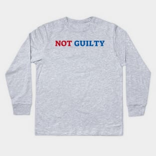 Not Guilty Kids Long Sleeve T-Shirt